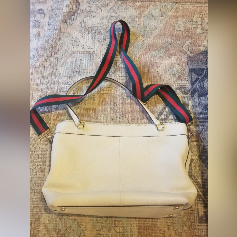 Coach white leather tote bag - Picture 2 of 8